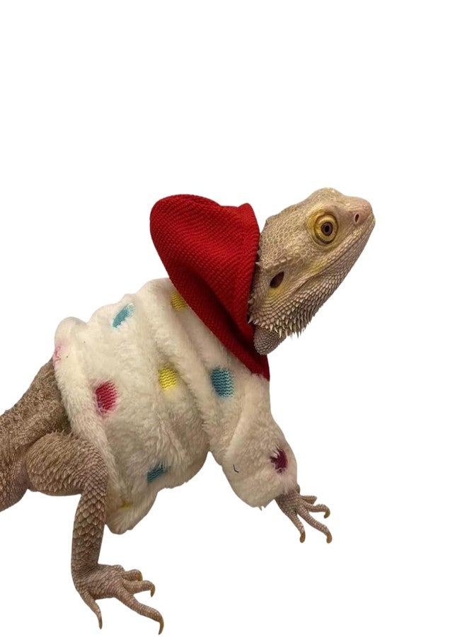 TTMIMIK Lizards Clothes for Bearded Dragon Cotton Hoodies Leopard Gecko Costume, Reptile Hoodies Apparel for Skin Protection - Image 1